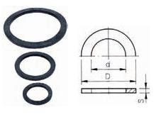 Platte rubberring D = 110mm